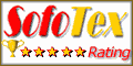 Top score of 5 stars on sofotex.com